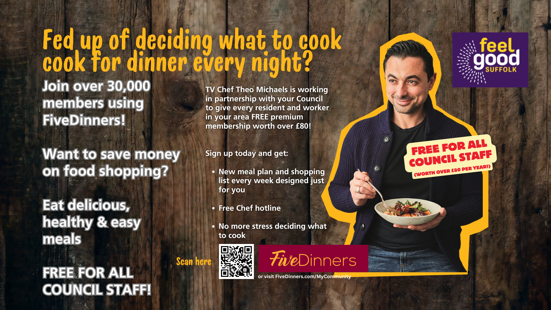 Reklama promocyjna 5 kolacji