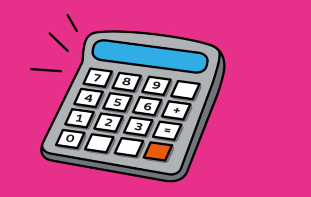 NHS Better Health - image of a cartoon calculator